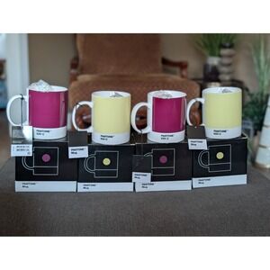 Pantone Original Coffee Mug Set 4 Copenhagen Design 229 600 Fine China NIB Color